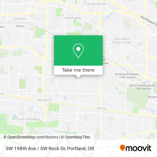Mapa de SW 198th Ave / SW Rock Dr