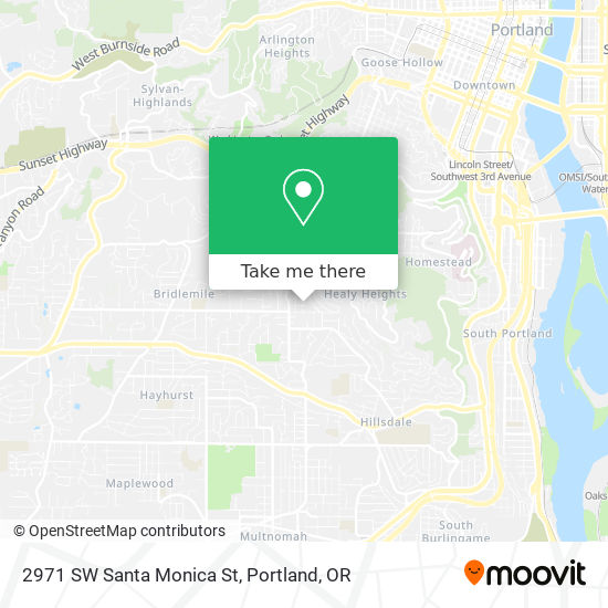Mapa de 2971 SW Santa Monica St