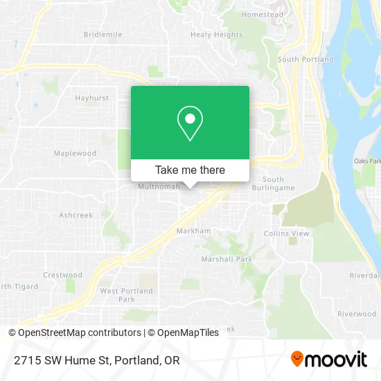 2715 SW Hume St map