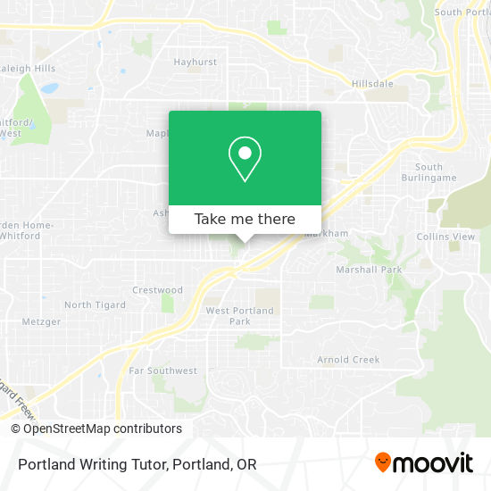 Mapa de Portland Writing Tutor