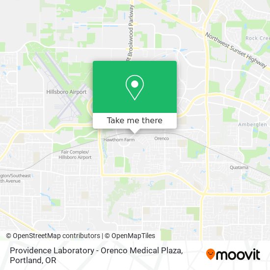 Mapa de Providence Laboratory - Orenco Medical Plaza