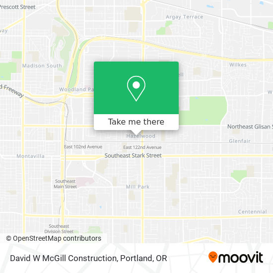 Mapa de David W McGill Construction