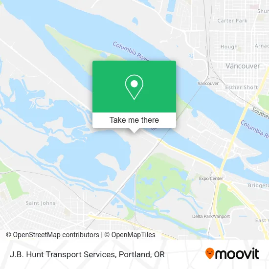 J.B. Hunt Transport Services map
