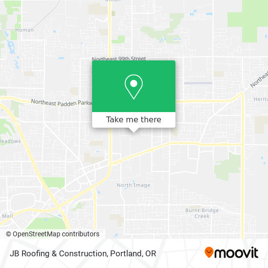JB Roofing & Construction map