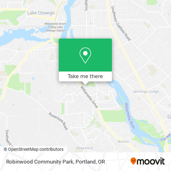 Robinwood Community Park map