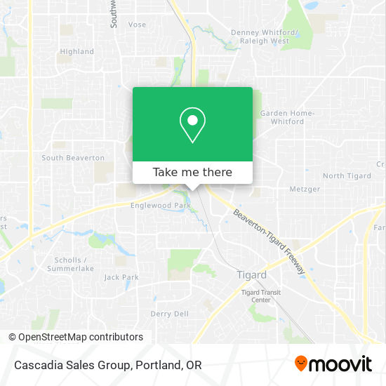 Mapa de Cascadia Sales Group