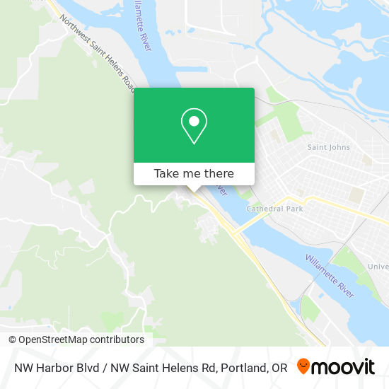 NW Harbor Blvd / NW Saint Helens Rd map