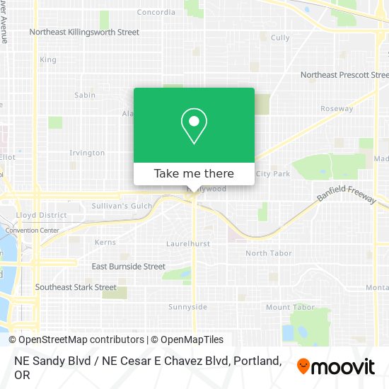 NE Sandy Blvd / NE Cesar E Chavez Blvd map