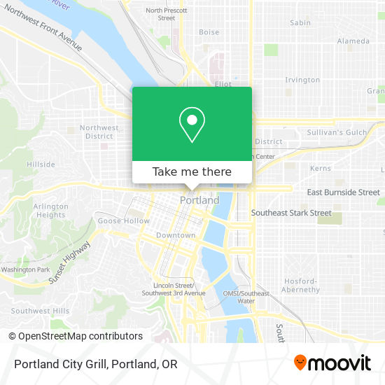 Portland City Grill map