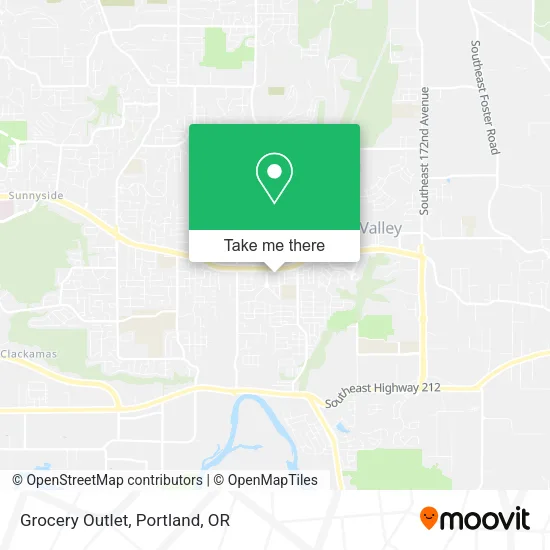 Mapa de Grocery Outlet