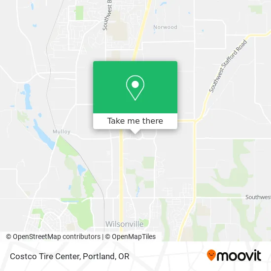 Costco Tire Center map