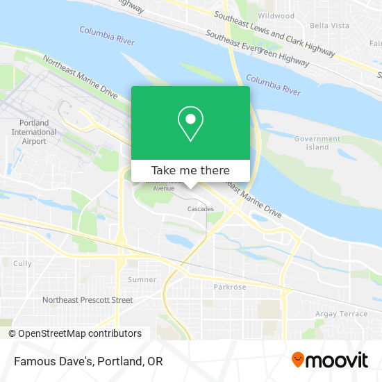 Famous Dave's map