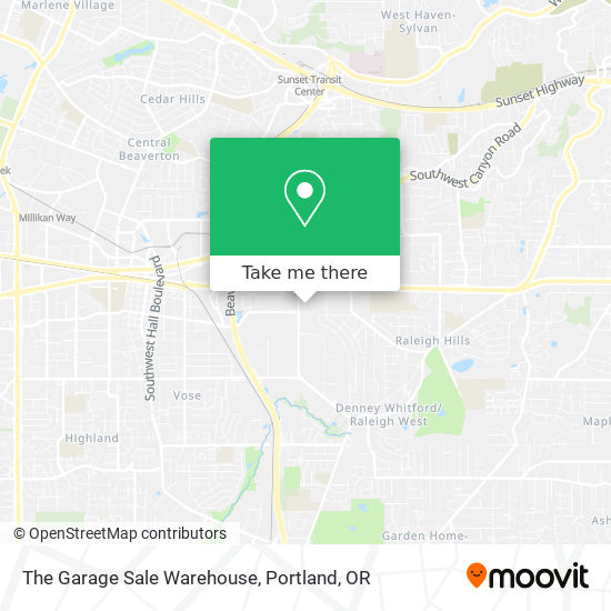 The Garage Sale Warehouse map
