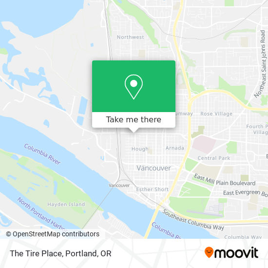 The Tire Place map