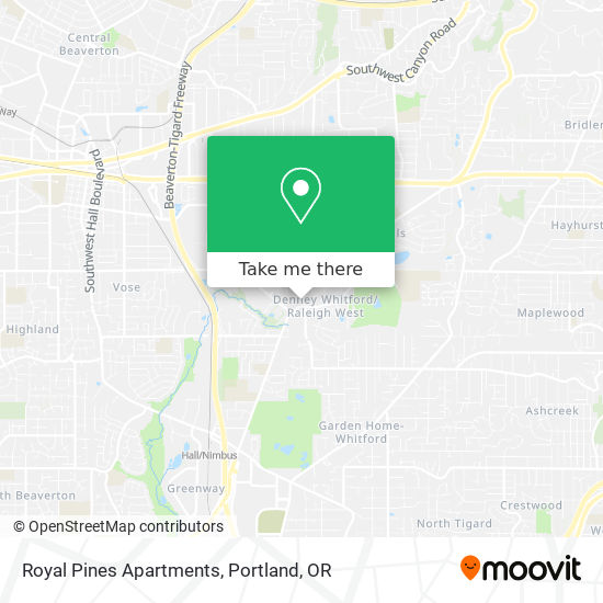 Royal Pines Apartments map