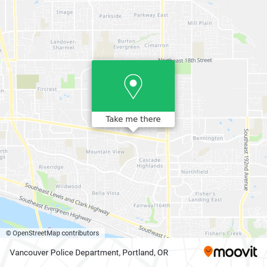 Vancouver Police Department map