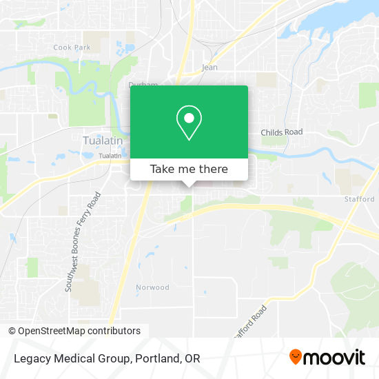 Legacy Medical Group map