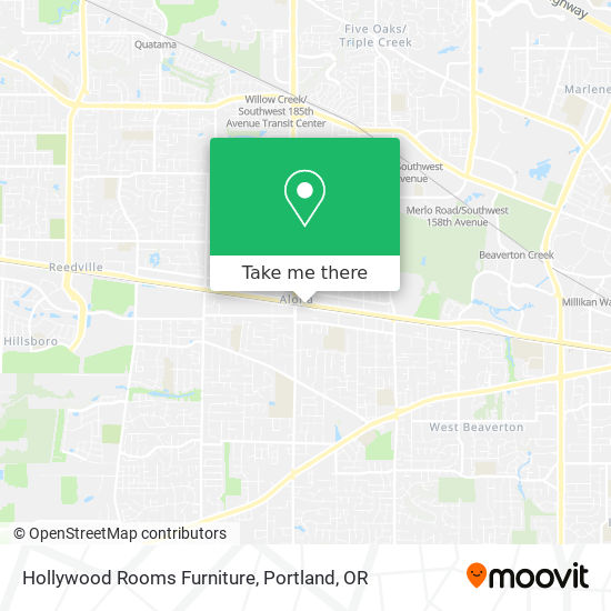 Hollywood Rooms Furniture map