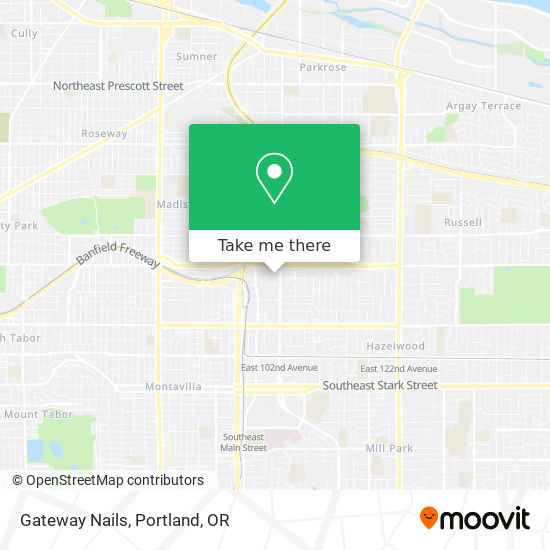 Mapa de Gateway Nails