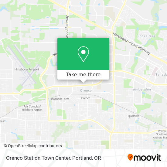 Orenco Station Town Center map