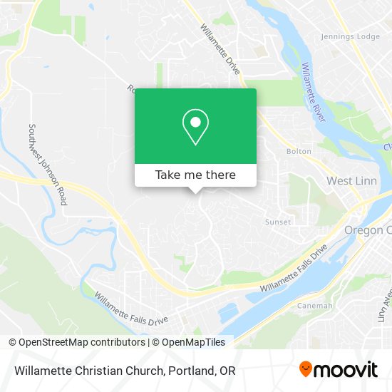 Mapa de Willamette Christian Church