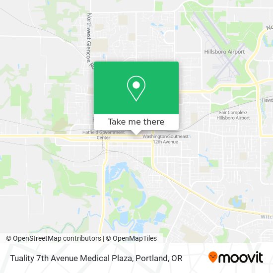 Tuality 7th Avenue Medical Plaza map