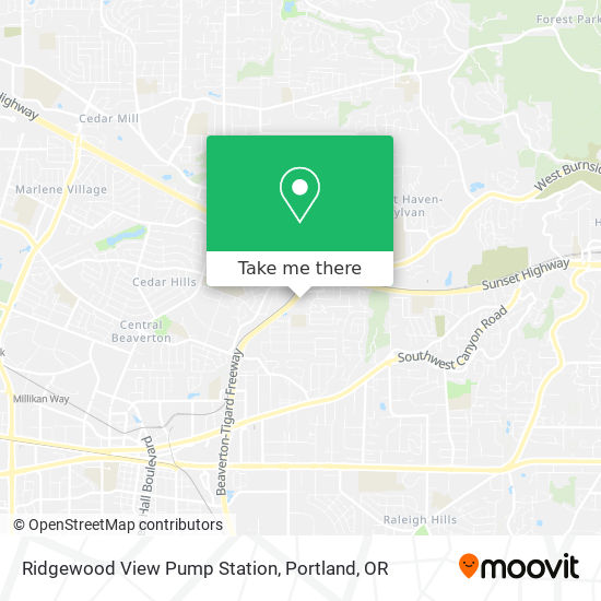 Mapa de Ridgewood View Pump Station