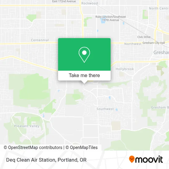 Deq Clean Air Station map