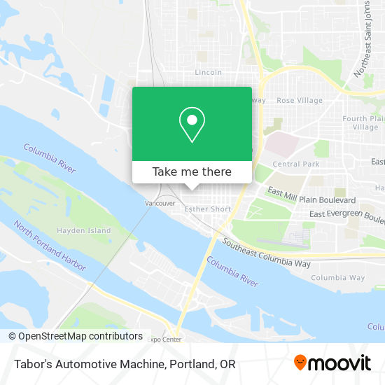 Mapa de Tabor's Automotive Machine