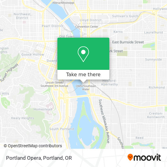 Portland Opera map