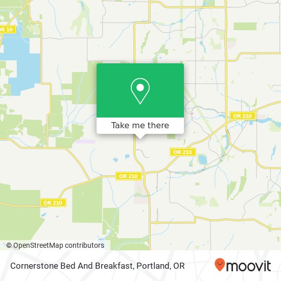 Cornerstone Bed And Breakfast map