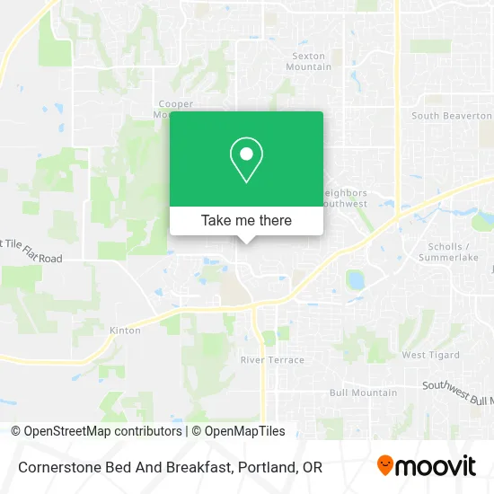 Cornerstone Bed And Breakfast map