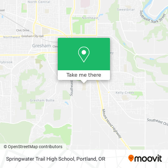 Mapa de Springwater Trail High School