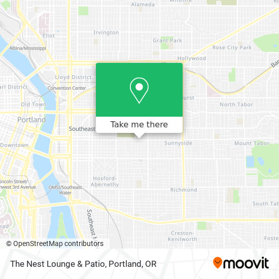 Mapa de The Nest Lounge & Patio