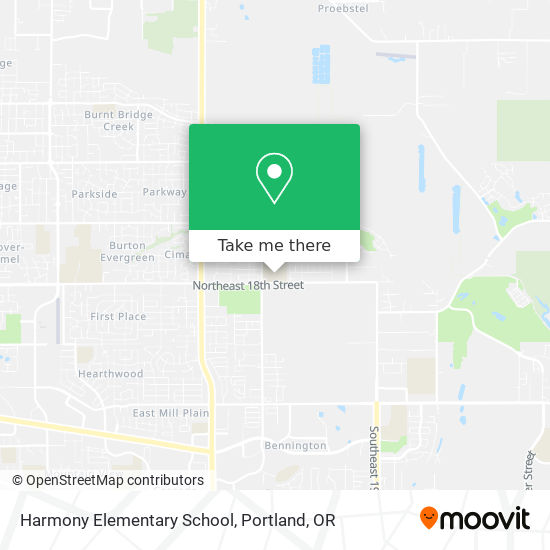 Harmony Elementary School map