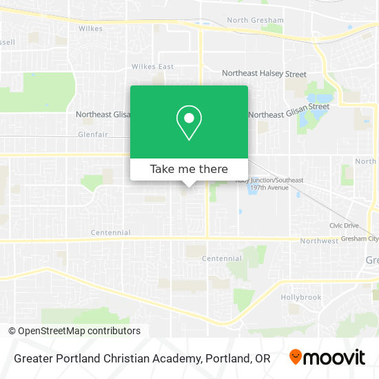 Mapa de Greater Portland Christian Academy