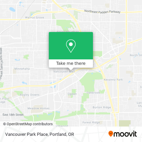 Vancouver Park Place map