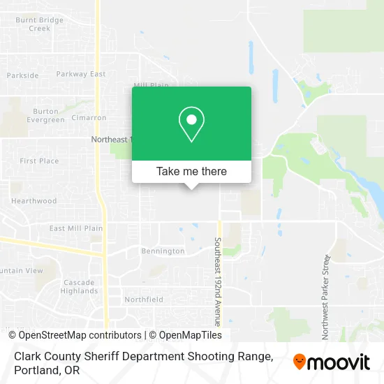 Clark County Sheriff Department Shooting Range map