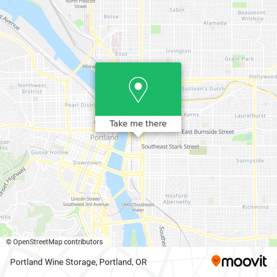 Portland Wine Storage map