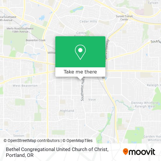 Bethel Congregational United Church of Christ map