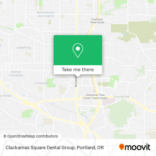 Clackamas Square Dental Group map