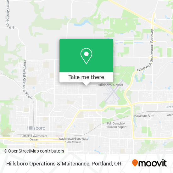 Hillsboro Operations & Maitenance map