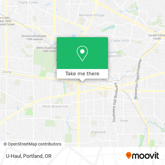 U-Haul map