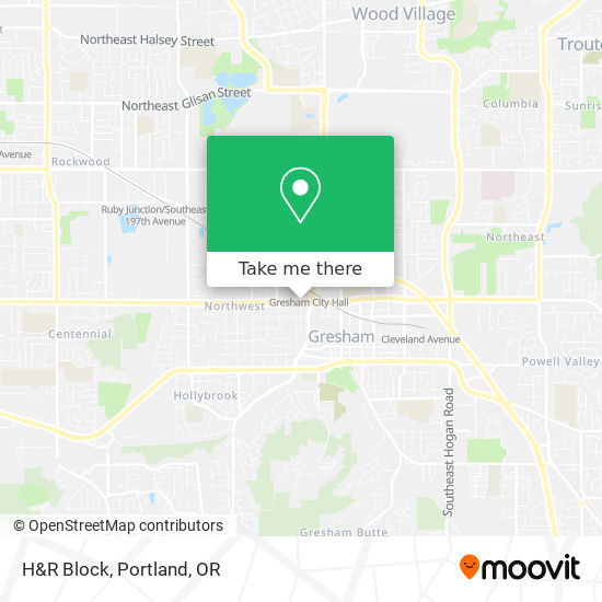 H&R Block map