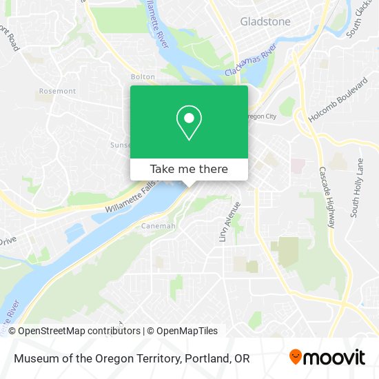 Mapa de Museum of the Oregon Territory