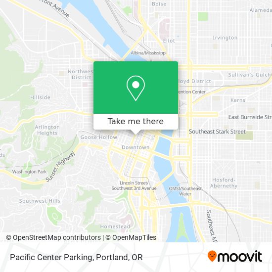 Pacific Center Parking map