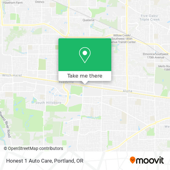 Honest 1 Auto Care map