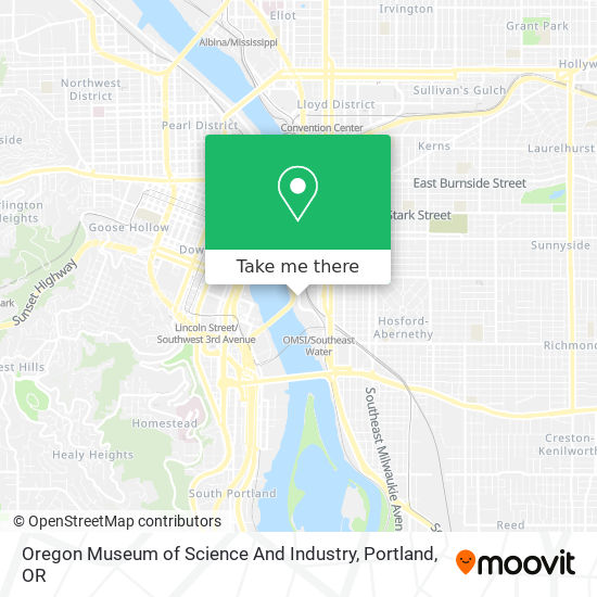 Oregon Museum of Science And Industry map