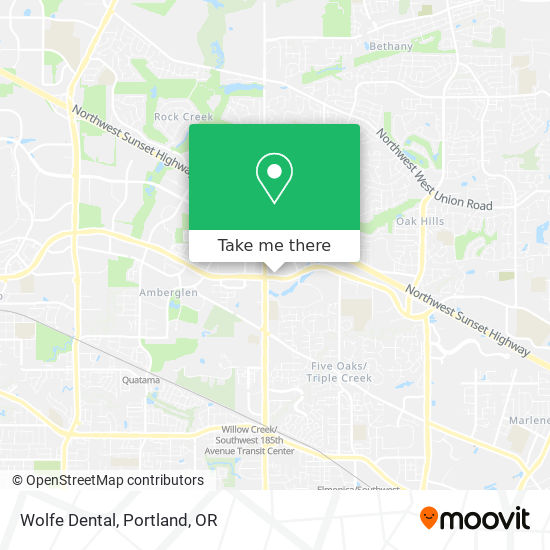Wolfe Dental map