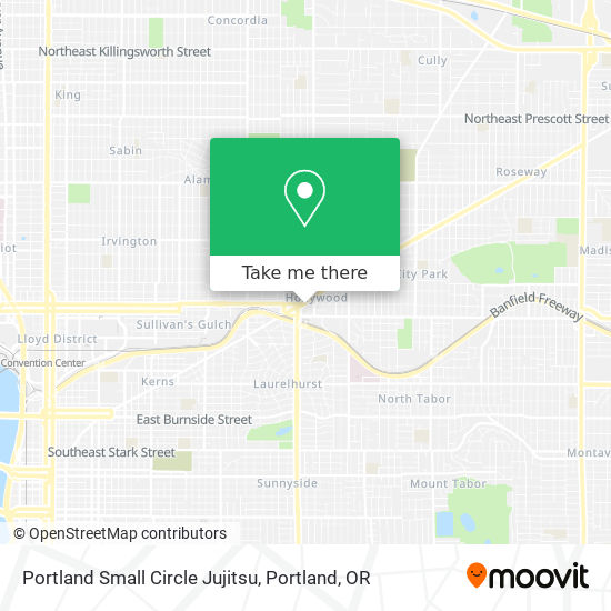 Portland Small Circle Jujitsu map